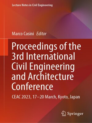 cover image of Proceedings of the 3rd International Civil Engineering and Architecture Conference